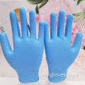 Groothandel blauw wegwerp latex nitrilhandschoenen goedkope handelaren van hoge kwaliteit werkende waterdichte wegwerp nitrilhandschoenen